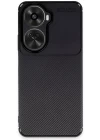 Huawei Nova 12 SE Kılıf Auto Focus Karbon Kapak - Siyah