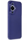 Huawei Nova 12S Kılıf Auto Focus Karbon Kapak - Lacivert
