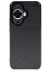 Huawei Nova 12S Kılıf Auto Focus Karbon Kapak - Siyah