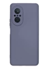 Huawei Nova 9 SE Kılıf Nano içi Kadife Silikon - Gri