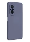 Huawei Nova 9 SE Kılıf Nano içi Kadife Silikon - Gri