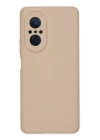 Huawei Nova 9 SE Kılıf Nano içi Kadife Silikon - Pudra