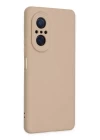 Huawei Nova 9 SE Kılıf Nano içi Kadife Silikon - Pudra