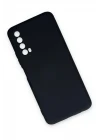 Huawei P Smart 2021 Kılıf Nano içi Kadife Silikon - Lacivert