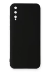 Huawei P Smart S Kılıf Nano içi Kadife Silikon - Siyah