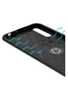 Huawei P Smart S Kılıf Range Yüzüklü Silikon - Siyah