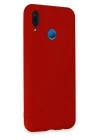Huawei P20 Lite Kılıf Nano içi Kadife Silikon - Kırmızı