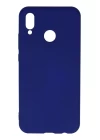 Huawei P20 Lite Kılıf Nano içi Kadife Silikon - Koyu Mavi