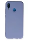Huawei P20 Lite Kılıf Nano içi Kadife Silikon - Lila