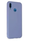 Huawei P20 Lite Kılıf Nano içi Kadife Silikon - Lila