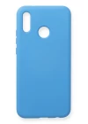 Huawei P20 Lite Kılıf Nano içi Kadife Silikon - Mavi