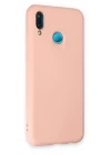 Huawei P20 Lite Kılıf Nano içi Kadife Silikon - Pudra