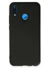 Huawei P20 Lite Kılıf Nano içi Kadife Silikon - Siyah