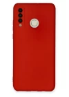 Huawei P30 Lite Kılıf Nano içi Kadife Silikon - Kırmızı