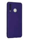 Huawei P30 Lite Kılıf Nano içi Kadife Silikon - Mor