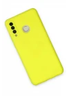 Huawei P30 Lite Kılıf Nano içi Kadife Silikon - Sarı