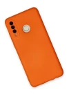 Huawei P30 Lite Kılıf Nano içi Kadife Silikon - Turuncu