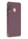 Huawei P30 Lite Kılıf Volet Silikon - Mor