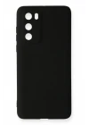 Huawei P40 Kılıf First Silikon - Siyah