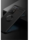 Huawei P40 Pro Kılıf Range Yüzüklü Silikon - Siyah