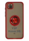 Huawei Y5P Kılıf Montreal Yüzüklü Silikon Kapak - Kırmızı