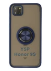 Huawei Y5P Kılıf Montreal Yüzüklü Silikon Kapak - Lacivert