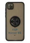 Huawei Y5P Kılıf Montreal Yüzüklü Silikon Kapak - Siyah