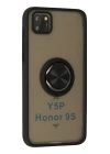Huawei Y5P Kılıf Montreal Yüzüklü Silikon Kapak - Siyah