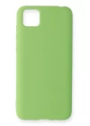 Huawei Y5P Kılıf Nano içi Kadife Silikon - Yeşil