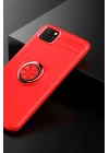 Huawei Y5P Kılıf Range Yüzüklü Silikon - Kırmızı