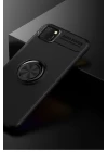 Huawei Y5P Kılıf Range Yüzüklü Silikon - Siyah