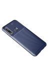 Huawei Y6P Kılıf Auto Focus Karbon Kapak - Lacivert