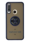 Huawei Y6P Kılıf Montreal Yüzüklü Silikon Kapak - Lacivert