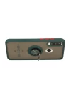 Huawei Y6P Kılıf Montreal Yüzüklü Silikon Kapak - Yeşil