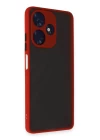 İnfinix Hot 30 4G Kılıf Montreal Silikon Kapak - Kırmızı