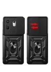İnfinix Zero 30 4G Kılıf Pars Lens Yüzüklü Silikon - Siyah