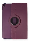 iPad 10.2 (7.nesil) Kılıf 360 Tablet Deri Kılıf - Mürdüm