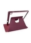 iPad 10.2 (7.nesil) Kılıf Starling 360 Kalemlikli Tablet Kılıf - Mor