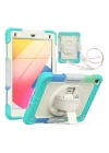 iPad 5 Air 9.7 Kılıf Tablet Rainbow Kapak - Turkuaz