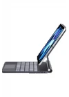 iPad Pro 11 (2022) Kılıf X7 Magic Manyetik Klavyeli Tablet Kılıfı - Siyah
