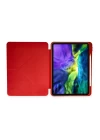 iPad Pro 11 (2024) Kılıf Kalemlikli Mars Tablet Kılıfı - Kırmızı