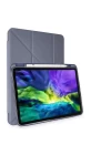 iPad Pro 11 (2024) Kılıf Kalemlikli Mars Tablet Kılıfı - Lila