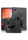 iPad Pro 12.9 (2021) Kılıf Strap-C Otterbox Tablet Kapak - Siyah