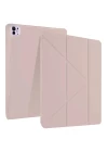 iPad Pro 13 (2024) Kılıf Kalemlikli Mars Tablet Kılıfı - Rose Gold