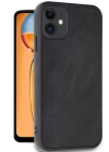 iPhone 11 Kılıf Aras Deri Kapak - Siyah