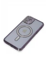 iPhone 11 Kılıf Joke Simli Magneticsafe Kılıf - Derin Mor
