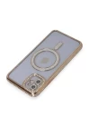 iPhone 11 Kılıf Joke Simli Magneticsafe Kılıf - Gold