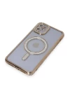 iPhone 11 Kılıf Joke Simli Magneticsafe Kılıf - Gold