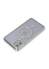 iPhone 11 Kılıf Joke Simli Magneticsafe Kılıf - Gümüş