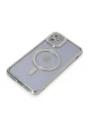 iPhone 11 Kılıf Joke Simli Magneticsafe Kılıf - Gümüş